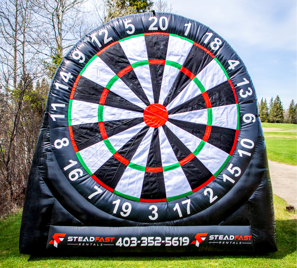 Inflatable Dart Board - Golf Events - Corporate Events - Steadfast Rentals - Red Deer, AB