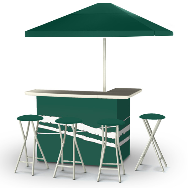 L-Shaped Portable Serving Bars - Golf Events - Corporate Events - Steadfast Rentals - Red Deer, AB
