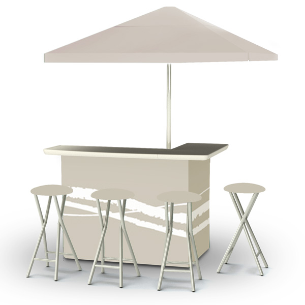 L-Shaped Portable Serving Bars - Golf Events - Corporate Events - Steadfast Rentals - Red Deer, AB