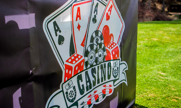 L-Shaped Portable Serving Bars - Golf Events - Corporate Events - Steadfast Rentals - Red Deer, AB