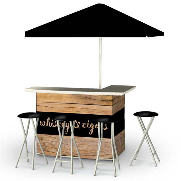 L-Shaped Portable Serving Bars - Golf Events - Corporate Events - Steadfast Rentals - Red Deer, AB